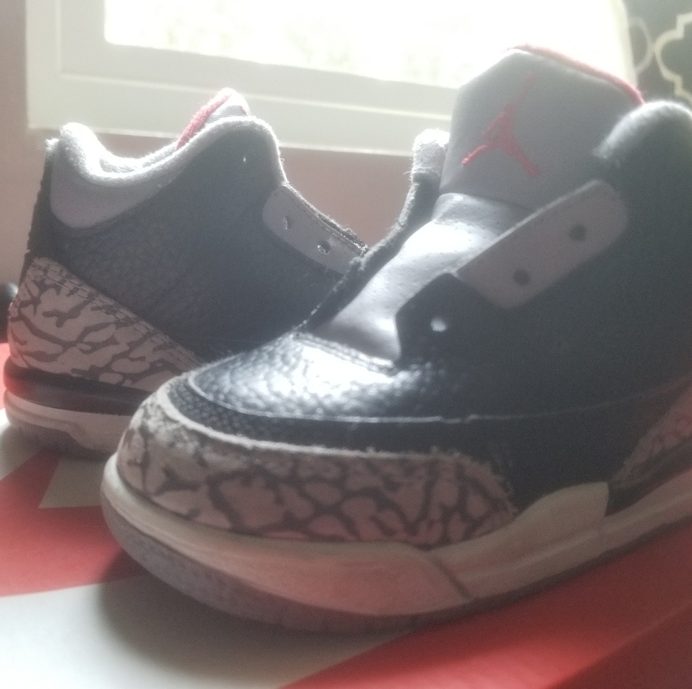 jordan bc3 black cement 3 toddler 6c